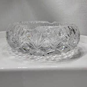 Intricate Crystal Cut Glass Bowl
